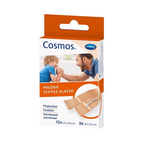 Пластырь текстильный эластичный Cosmos Textile Elast 20 шт.