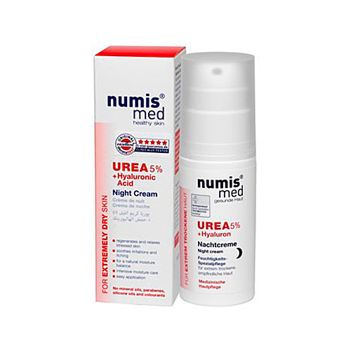 Крем ночной Numis Med с 5% мочевиной и гиалуроновой кислотой 50 мл.