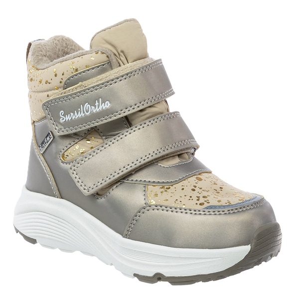 Ботинки ортопедические Сурсил-Орто с шерстью для девочек A45-2502 золотистые.